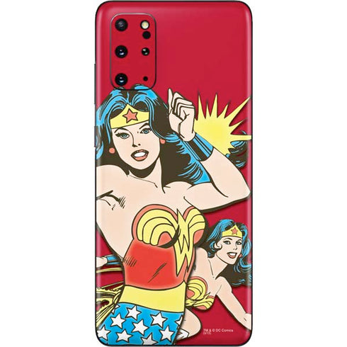 DC Comics Wonder Woman Vintage Action pose Galaxy S20 Plus Skin